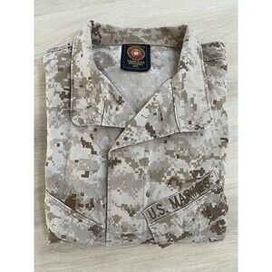 American Apparel Inc USMC MARPAT Desert Digital Camo Uniform Blouse Shirt Size L